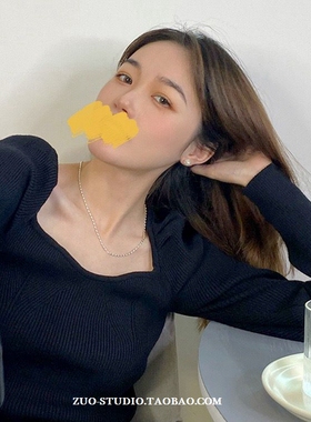 钛钢女小众轻奢银色米粒项链