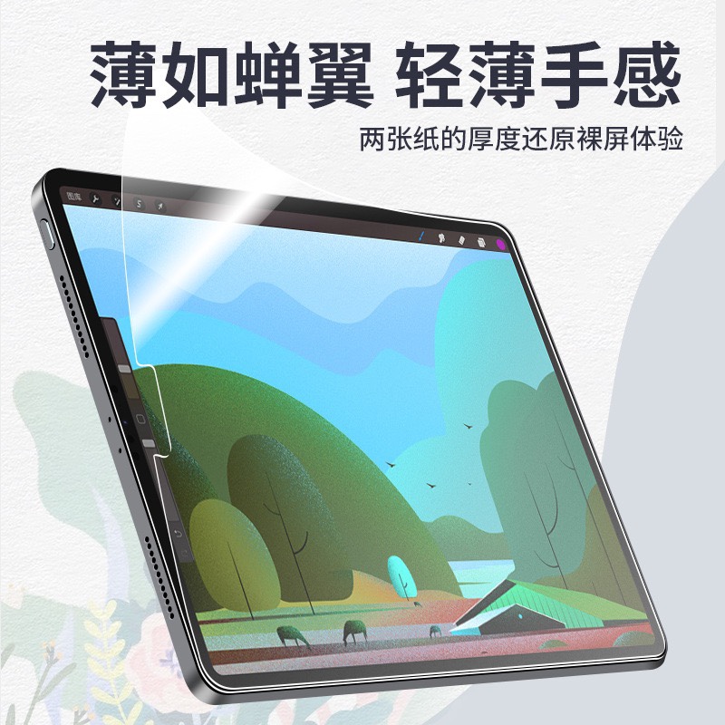 适用ipadair5类纸膜mini6磨砂软膜iPad9保护膜Pro11书写绘画10 - 图1