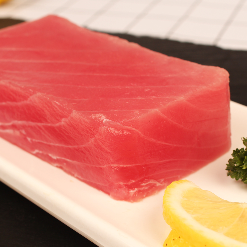 金枪鱼新鲜刺身海鲜大目中段整条料理生鱼片寿司冷冻鲔鱼黄鳍蓝旗 - 图0
