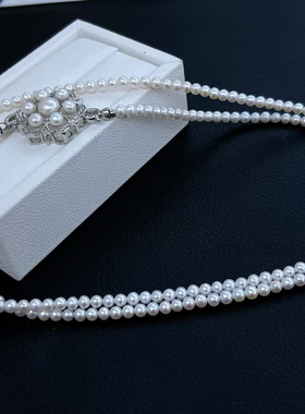 天然淡水珍珠baby珠毛衣链多种戴法时尚气质长款毛衣链女
