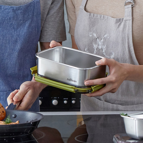 瑕疵特价 韩国cuitisan酷艺师保鲜盒不锈钢饭盒 拆封品 微瑕品 - 图0