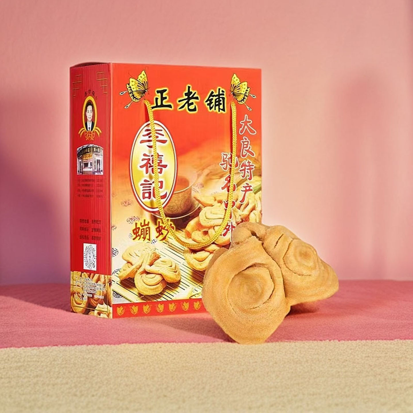 正宗李禧记蹦砂顺德特产大良美食蹦沙零食南广东佛山小吃崩砂糕点