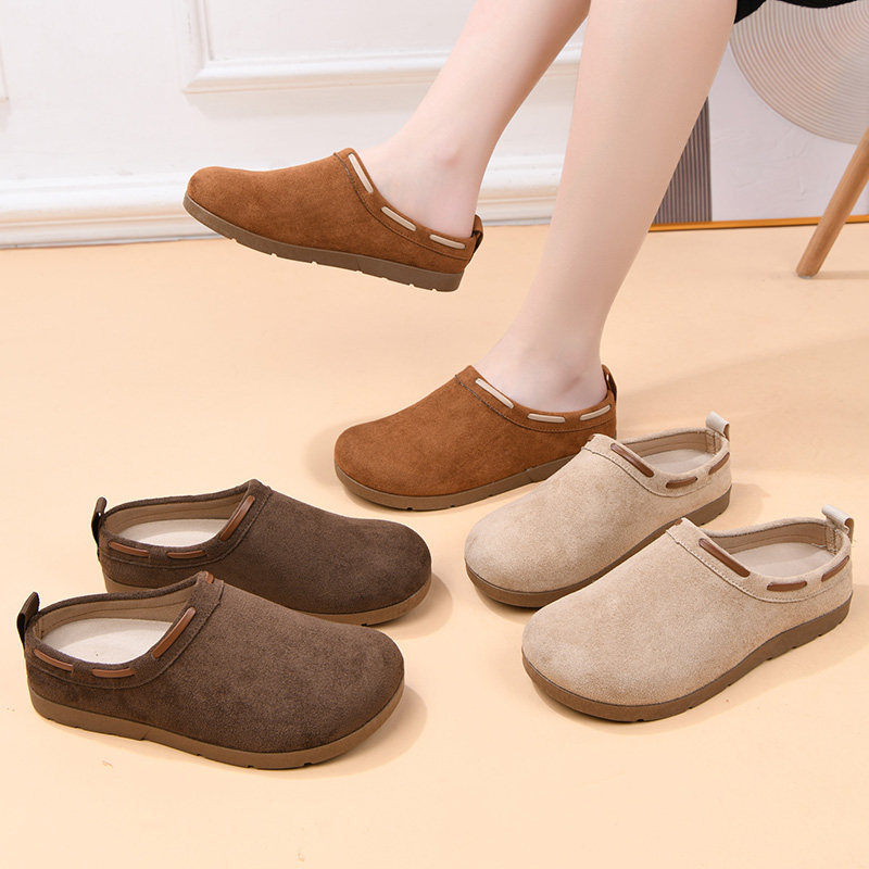 新款复古半托勃肯鞋女百搭轻便一脚蹬懒人鞋软底舒适女士休闲单鞋,淘宝优惠券,粉丝福利购,淘宝优惠卷