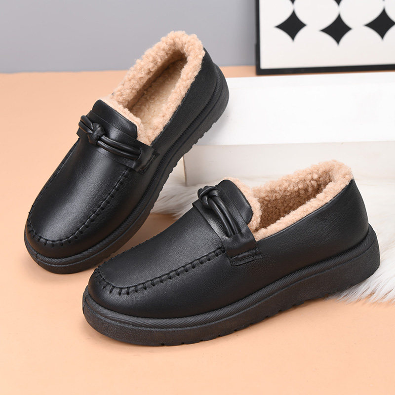 老北京棉鞋女冬季加绒保暖皮面妈妈棉靴加厚防滑女士短靴厚底防寒,淘宝优惠券,粉丝福利购,淘宝优惠卷