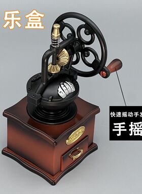机械手摇式音乐盒缝纫机-