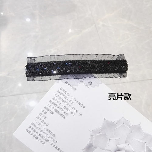 发夹后脑勺横夹刘海一字夹边夹发卡弹簧夹简约顶夹头饰大号马尾夹 - 图2