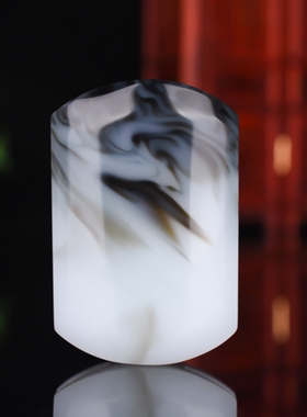 青花玉玉石皮带扣金丝玉腰带扣