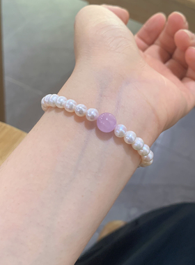 亲子儿童天然淡水珍珠手链女百搭新中式显白手串闺蜜生日礼物