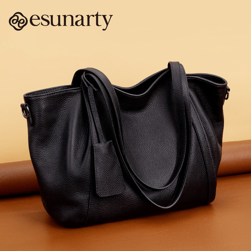 真皮女士托特包2025新款大容量头层牛皮女式头层牛皮大包包秋冬季,淘宝优惠券,粉丝福利购,淘宝优惠卷