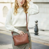 Небольшая сумка, сумка для телефона, универсальная модная сумка через плечо, сумка на одно плечо, из натуральной кожи