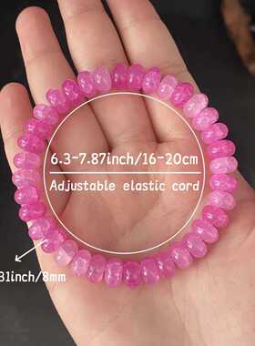 跨境爆款手链女款高品质时尚琉璃手链轻奢感手串紫色高颜值时尚感