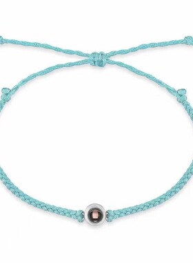 跨境外贸新款100种语言我爱你纳米投影手链相片定 制彩图照片手饰