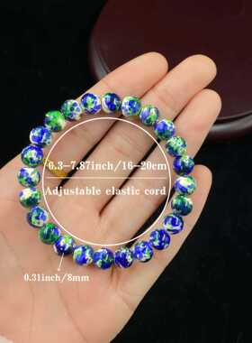 跨境爆款手链彩石舒缓能量缓解焦虑减压平衡情绪镇定静心手串串珠