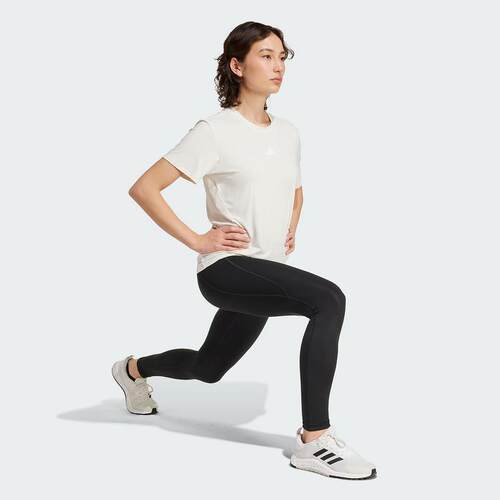 adidas阿迪达斯短袖女25夏季速干凉感透气运动健身圆领T恤JZ6282 - 图1