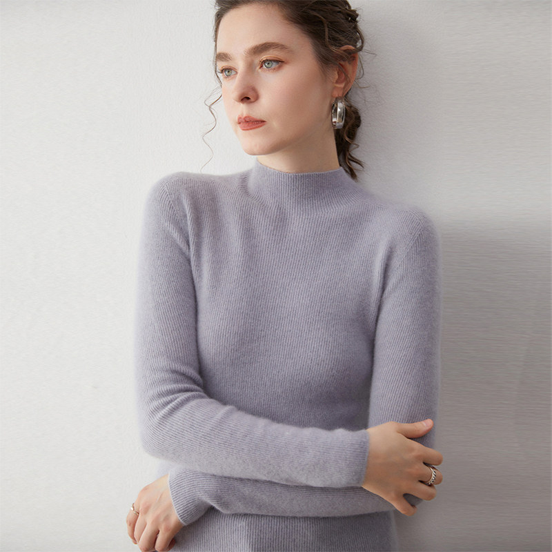 一线成衣~无缝半高领纯色羊绒衫秋冬女修身显瘦打底针织毛衣,淘宝优惠券,粉丝福利购,淘宝优惠卷