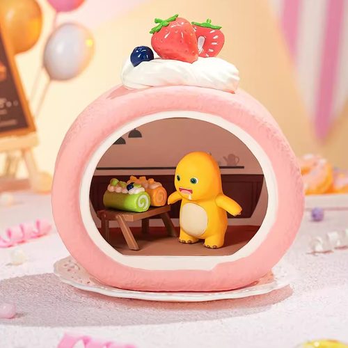 新品TOY LEAD 奶龙甜品系列场景手办盲盒可爱女学生玩具摆件礼物 - 图1