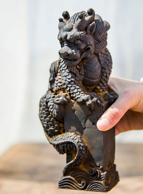 镇水兽避水兽蚣蝮茶桌摆件茶宠