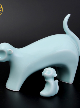 艺术品猴子摆件创意陶瓷