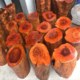 Natural shape solid wood pier lychee wood log root carved stool round wooden pier tea table base low stool rosewood
