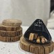 Old elm weathered wood stove mat coaster pot holder