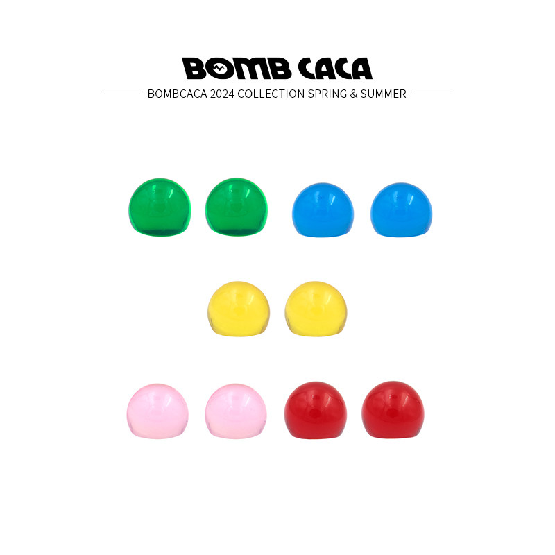 BOMBCACA colorful cute versatile earrings