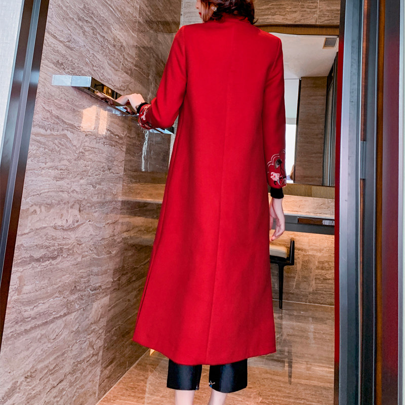 刺绣唐装年轻版中国风汉服冬装旗袍 品唐斋民族服装/舞台装