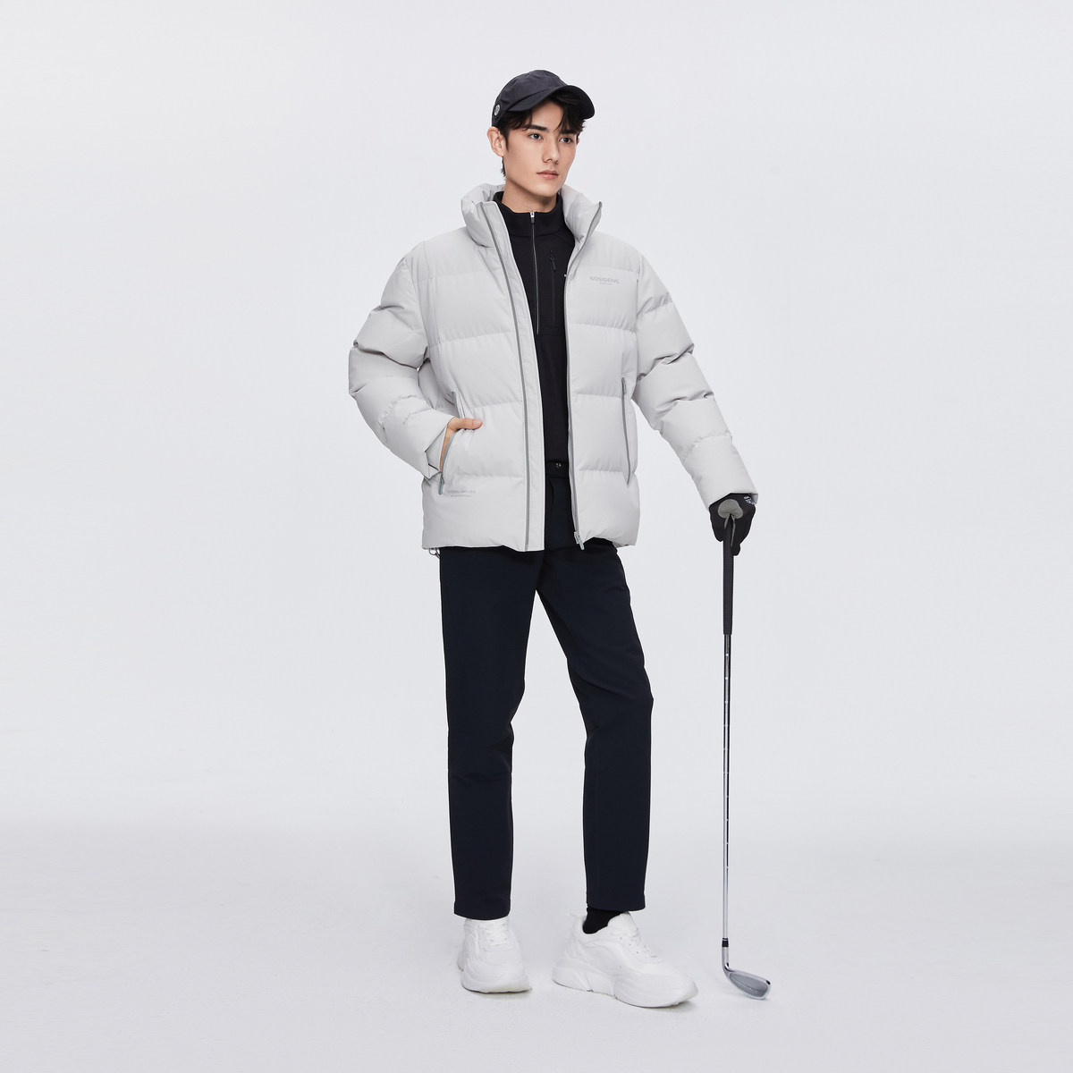 波司登2024冬男女同款情侣时尚立领短款面包服厚款运动羽绒服