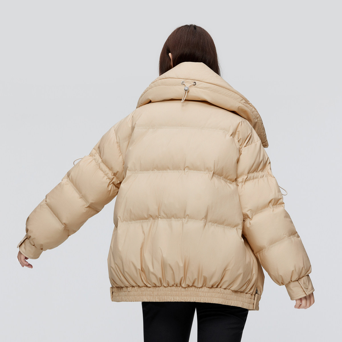 波司登女羽绒服时尚廓形黑金翻领秋冬短款外套B30145278,淘宝优惠券,粉丝福利购,淘宝优惠卷