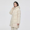 Women's mid-length classic hooded silhouette tolerate mother's outfit