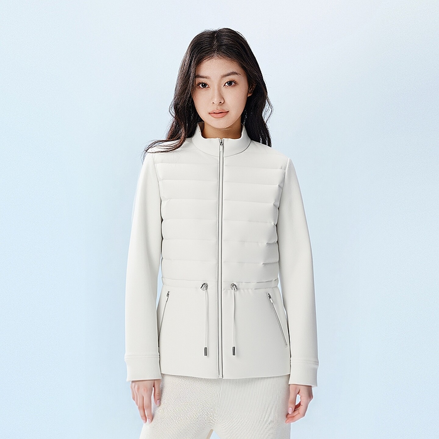 波司登收腰立领短款明星同款鹅绒轻薄春秋优雅轻盈时尚羽绒服