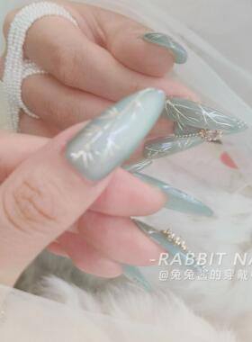【金风玉露】清冷感仙女温柔气质猫眼中式国风古风·纯手工穿戴甲