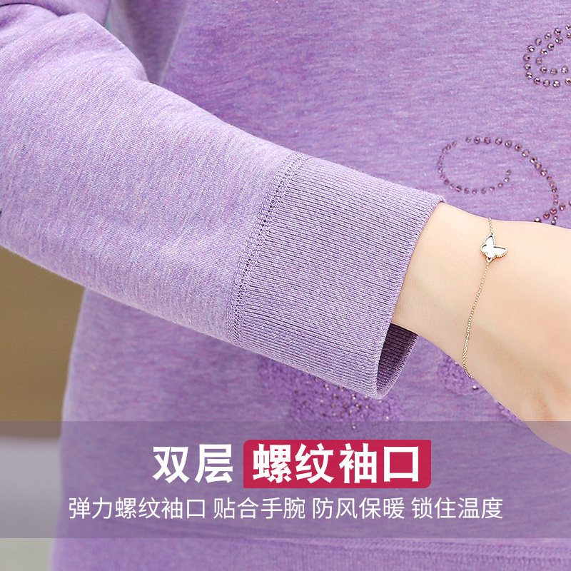 中老年保暖老年人开衫妈妈保暖衣 北极绒杭州保暖上装