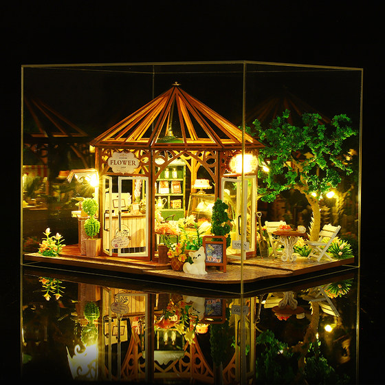 Coffee house hand-assembled model birthday gift