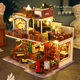 European style loft handmade 3D assembled model