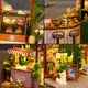 Coffee house hand-assembled model birthday gift
