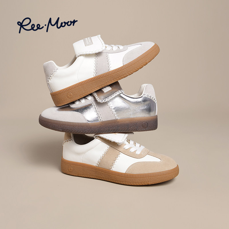 REEMOOR睿慕厚底德训鞋2026年新款秋季平底鞋帆布运动休闲板鞋女,淘宝优惠券,粉丝福利购,淘宝优惠卷