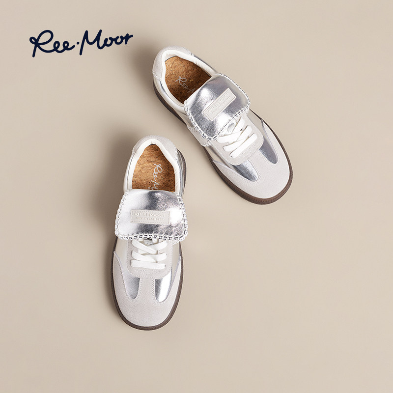 REEMOOR睿慕厚底德训鞋2026年新款秋季平底鞋帆布运动休闲板鞋女,淘宝优惠券,粉丝福利购,淘宝优惠卷
