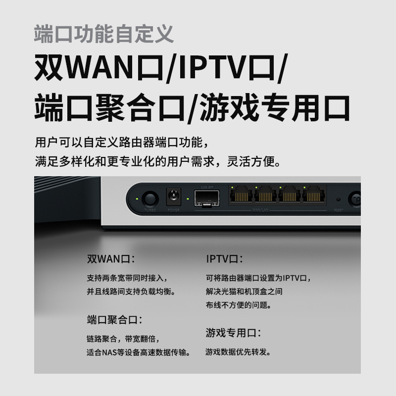 TP-LINK飞流AX5400无线路由器千兆家用高速wifi6 tplink全屋覆盖5G双频mesh子母大户型2.5g xdr5480-图3