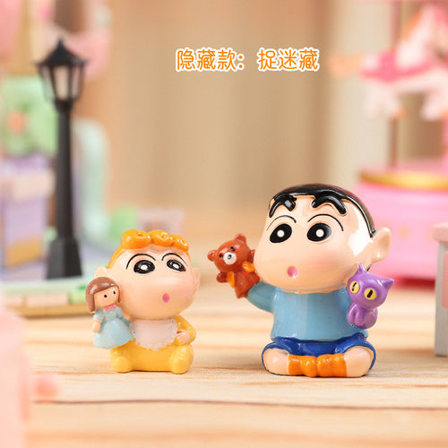 新款二代蜡笔小心卡通动漫人物潮玩盲盒周边公仔创意摆件生日礼物 - 图1