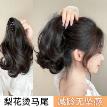 Horsetail Wig Grip Clip Roll Hair Short Horsetail Female Natural Emulation Hair Strap Style High Ponytail Micro Roll Can Be Low Mati Tail