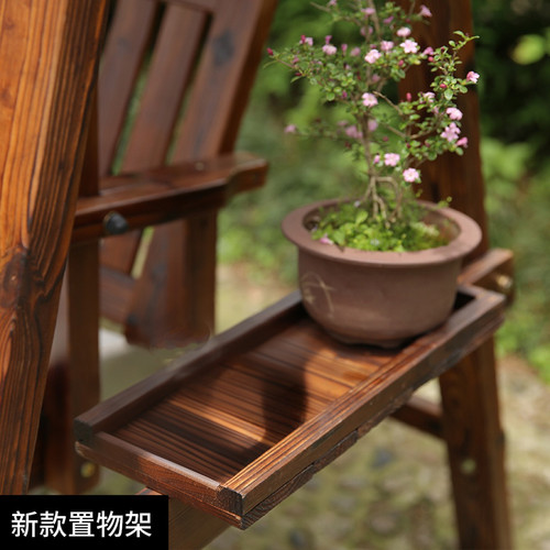 户外秋千吊椅家用室内阳台吊床椅室外庭院实木休闲荡秋千双人摇椅 - 图3