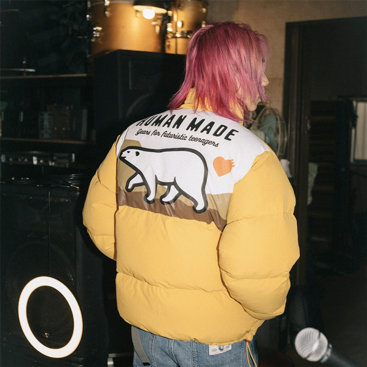 【现货】Humans Mades冬季北极熊面包羽绒服滑雪服宽松保暖外套潮 - 图2