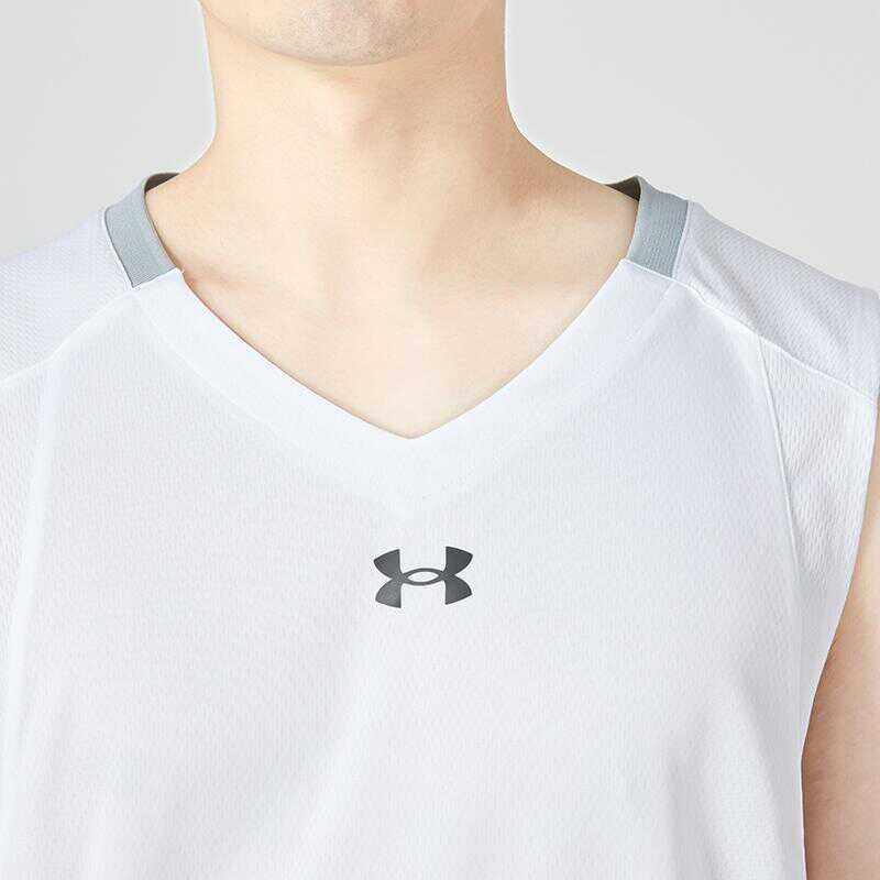 正品UA/安德玛夏季男子篮球训练速干运动无袖背心T恤22500101-100,淘宝优惠券,粉丝福利购,淘宝优惠卷