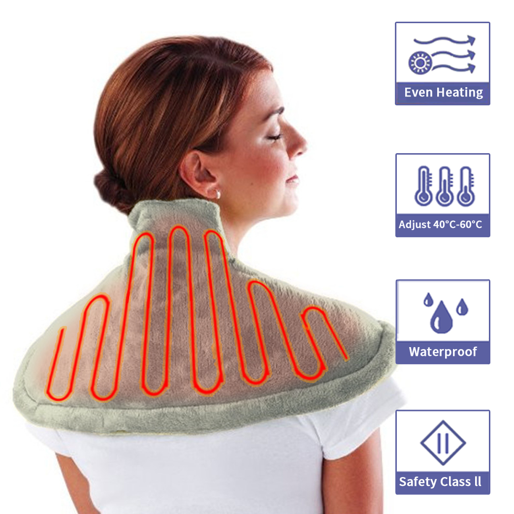 家用肩颈热敷理疗小披肩缓解颈椎关节肩周疼痛用电热保暖肩披包邮 - 图0