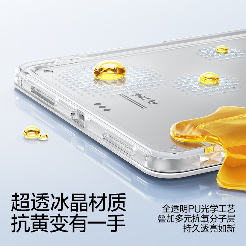 BOORCA适用于小米平板8保护套3+Y折冰晶透小米pad8/8pro平板壳亚克力小米8/8pro柔光版带笔槽xiaomi防弯轻薄 - 图2