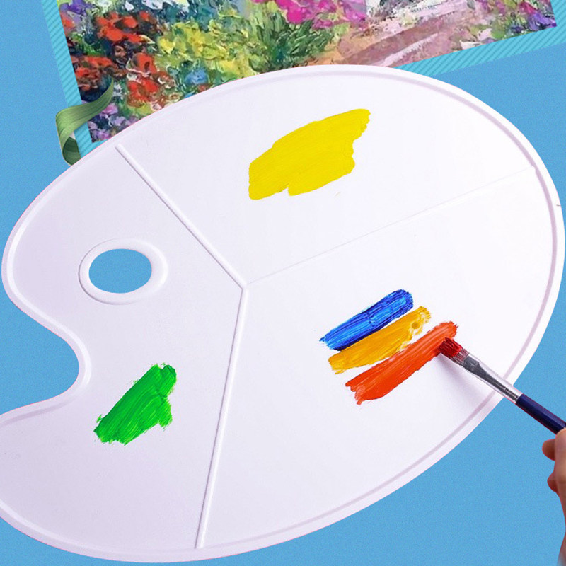 椭圆大号调色板水粉水彩丙烯油画颜料调色盘美术专用手工DIY绘画,淘宝优惠券,粉丝福利购,淘宝优惠卷