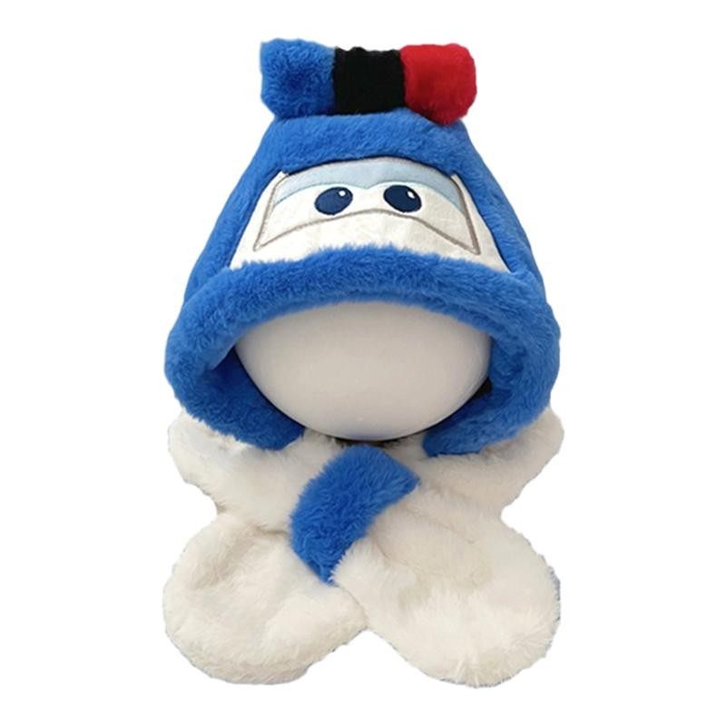 儿童帽子围巾一体冬季加绒加厚保暖护耳帽卡通男女童宝宝帽秋冬,淘宝优惠券,粉丝福利购,淘宝优惠卷