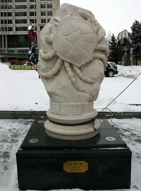 十二星座雕塑双鱼座狮子座摩羯座