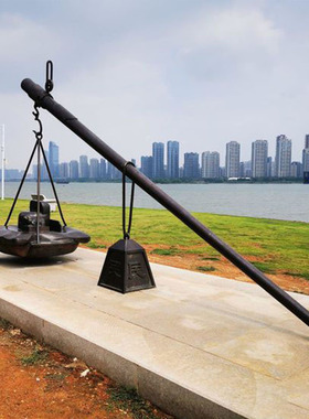 铜观赏复古室内外公平秤雕塑摆件