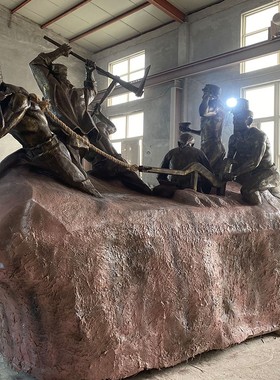 南泥湾人物雕塑红色文化主题雕塑